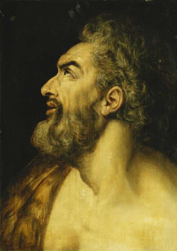 Haupt Johannes des Täufers. a Frans Floris de Vriendt