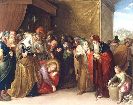 Christ and the Woman Taken in Adultery a Frans Francken d. J.