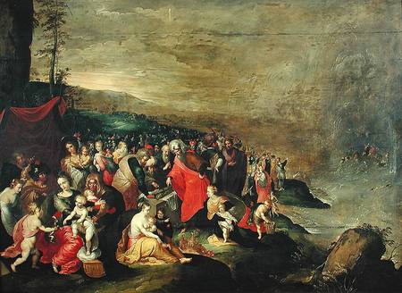 The Crossing of the Red Sea a Frans Francken d. J.