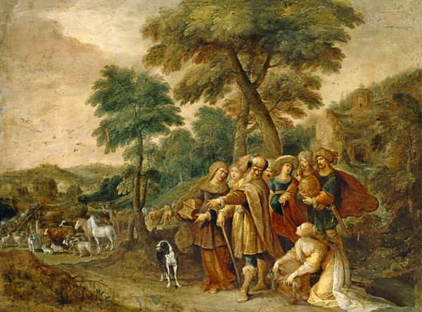 Noah and his family on the way to the ark a Frans Francken d. J.