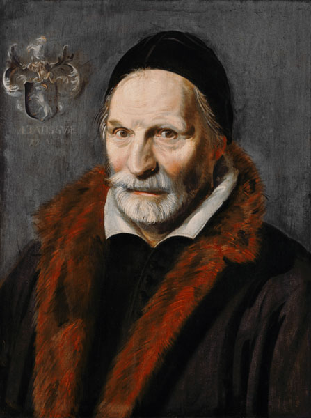 Portrait of the Jacobus Zaffius. a Frans Hals