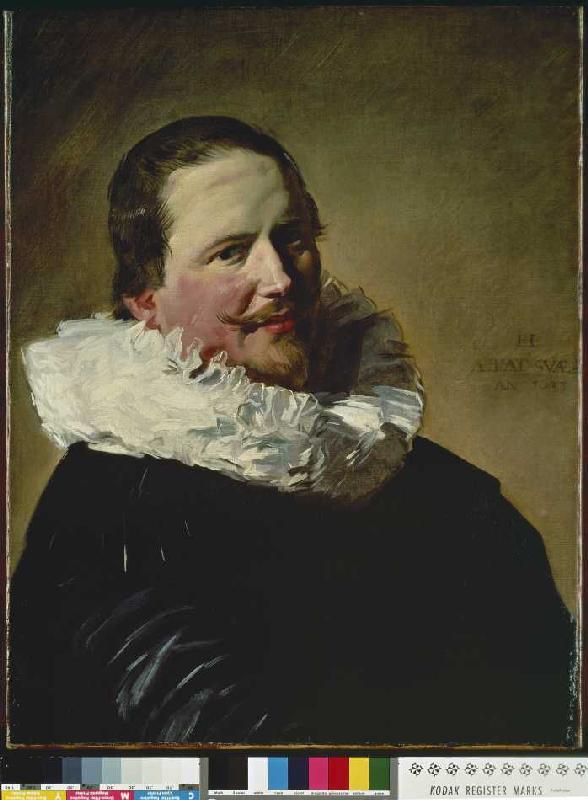 Portrait of a 30-year-old man with ruff a Frans Hals