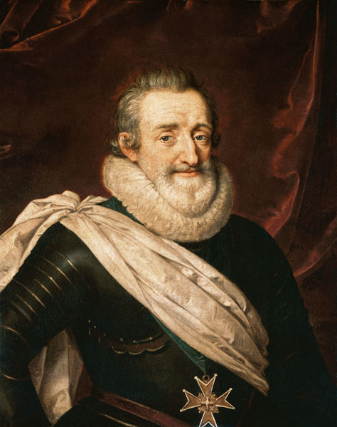 Portrait of Henri IV (1553-1610) King of France a Frans II Pourbus