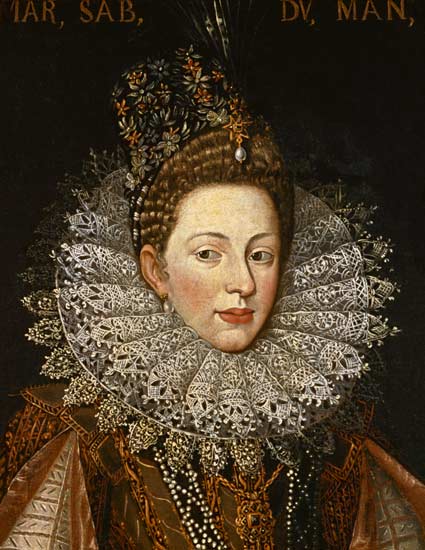 Portrait of Margaret Gonzaga, Duchess of Savoy a Frans II Pourbus