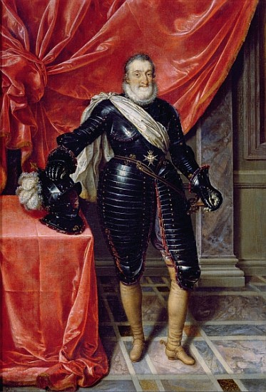 Henry IV, King of France, in armour, c.1610 a Frans II Pourbus