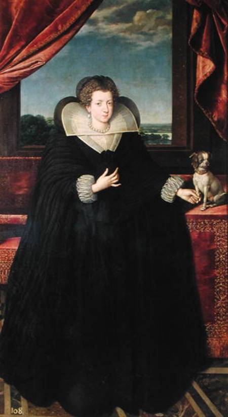 Isabella of Bourbon (1602-44) Queen of Spain a Frans II Pourbus