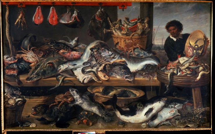 A Fishmonger's shop a Frans Snyders