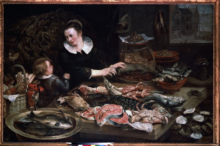 A Fishmonger's Shop a Frans Snyders