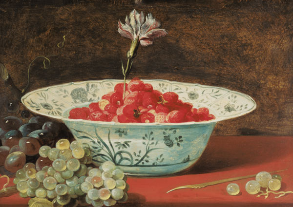 Still Life with a Bowl of Strawberries a Frans Snyders