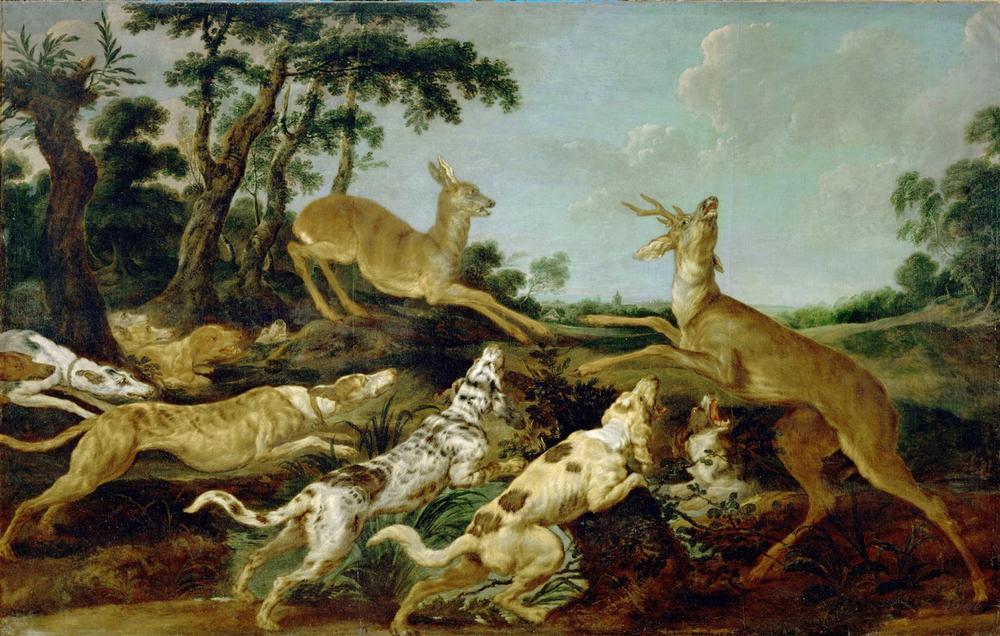 Hunting scene a Frans Snyders