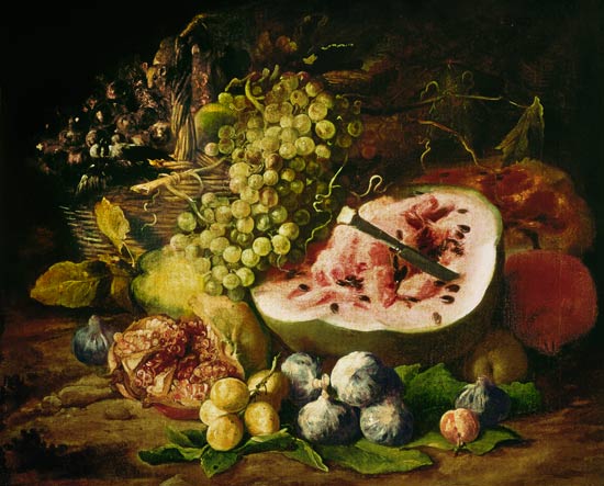 Still Life of Fruit on a Ledge a Frans Snyders
