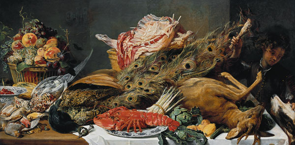Stillleben mit Fleischkorb a Frans Snyders