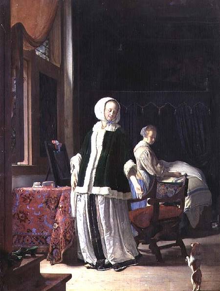 The Morning Toilet of a Young Lady a Frans van d.Ä Mieris