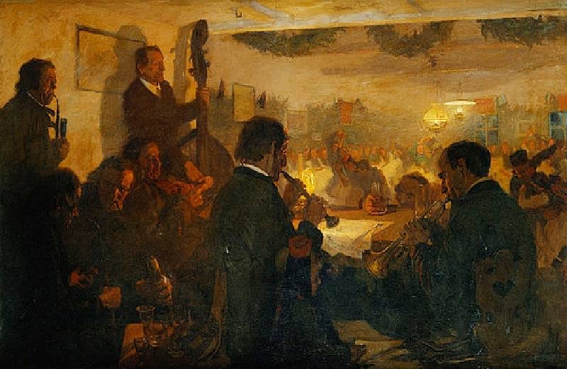 Christmas Eve in the town hall of Schwalm a Franz Eichhorst