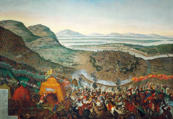 The relief battle. Idea of the Turks in Vienna a Franz Geffels