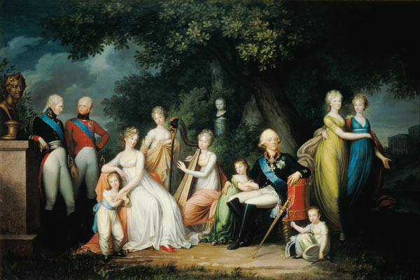Paul I (1754-1801), Maria Feodorovna (1759-1828) and their Children a Franz Gerhard von Kugelgen