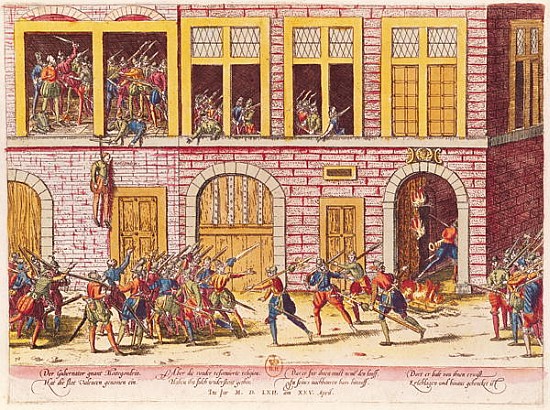 The Hanging of Mottegondrin, in April 1562 a Franz Hogenberg