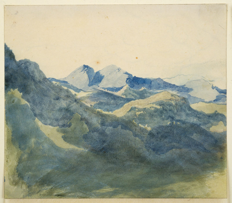Landscape with Blue Mountains a Franz Horny