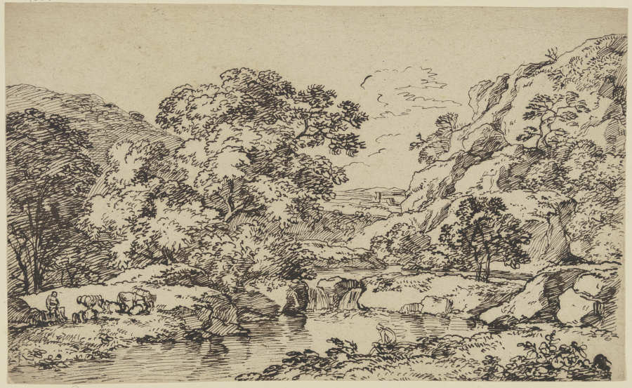 Landscape full of trees a Franz Innocenz Josef Kobell