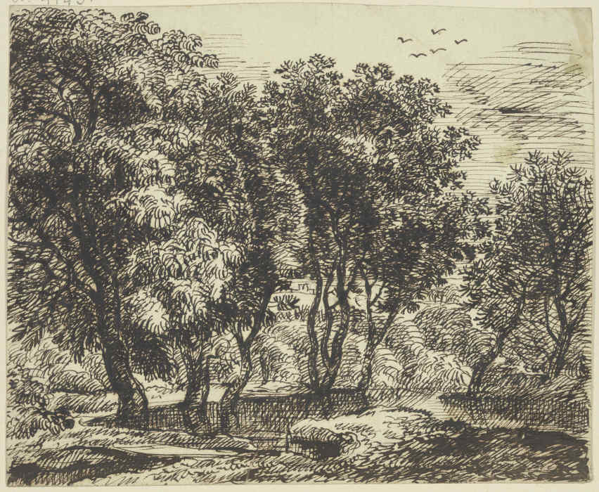High grove of trees a Franz Innocenz Josef Kobell