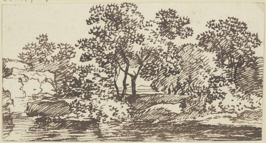 Landschaft mit hohen Bäumen a Franz Innocenz Josef Kobell