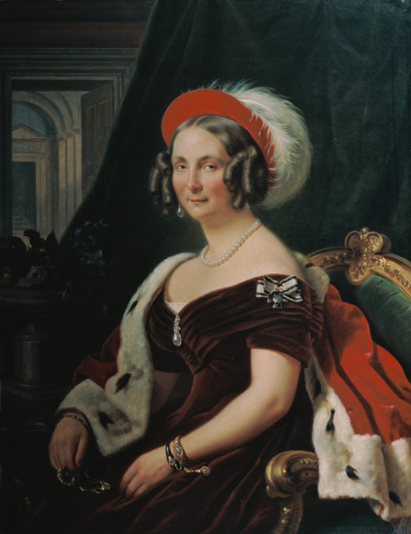 Portrait of Queen Frederica of Hanover (1778-1841) a Franz Krüger