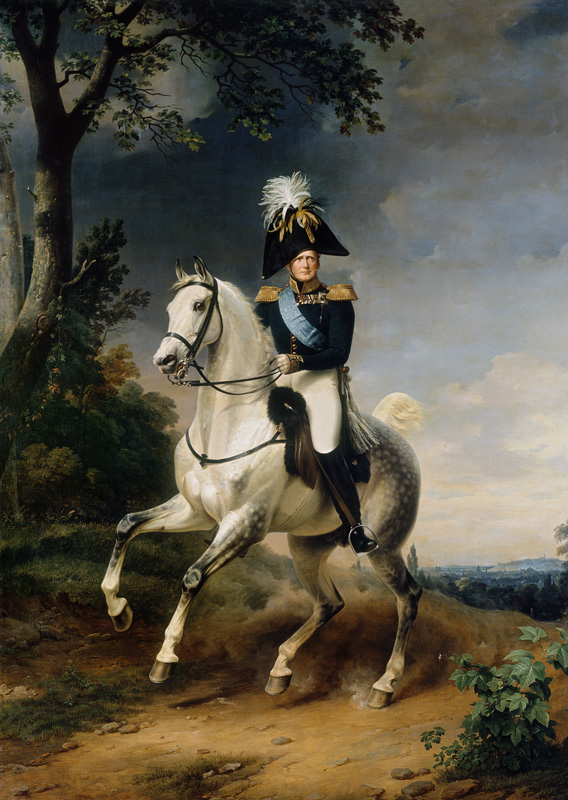 Tsar Alexander I. to horse a Franz Krüger