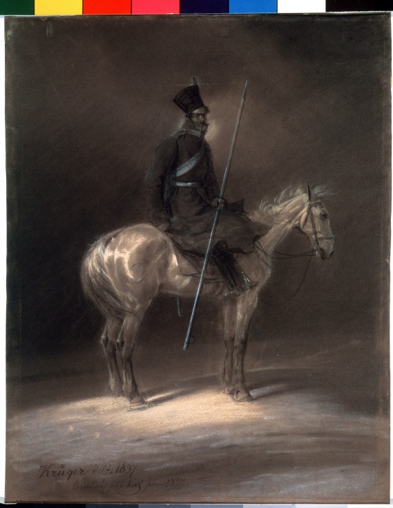 Cossack on horseback a Franz Krüger