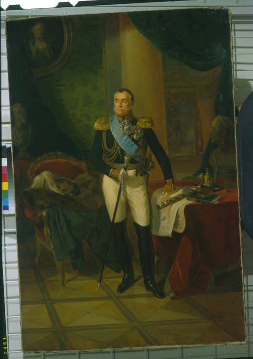 Portrait of Prince Pyotr Volkonsky (1776-1852) a Franz Krüger