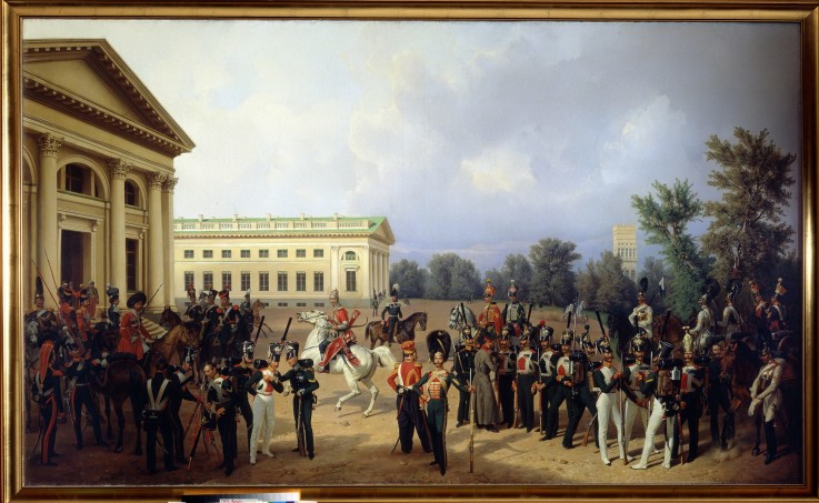 The Imperial Russian Guard in Tsarskoye Selo in 1832 a Franz Krüger