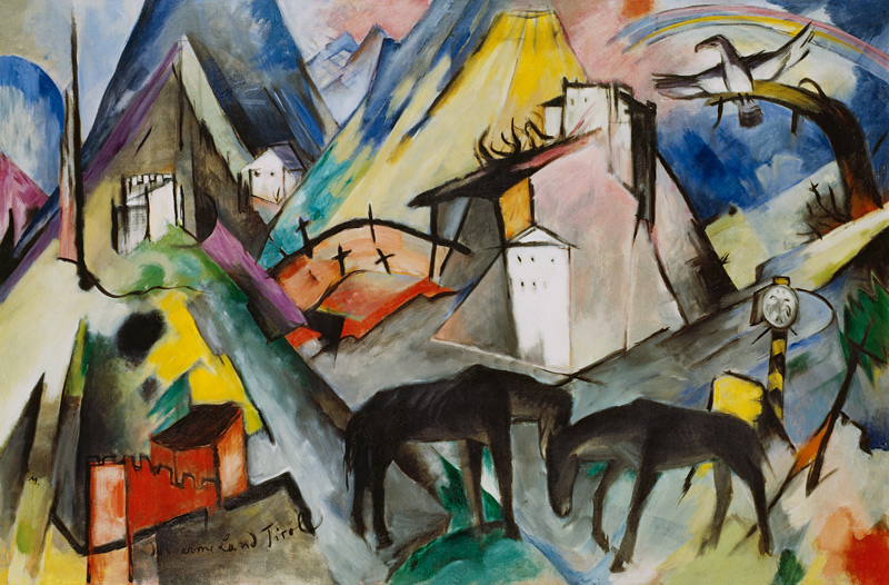 The poor country Tyrol a Franz Marc