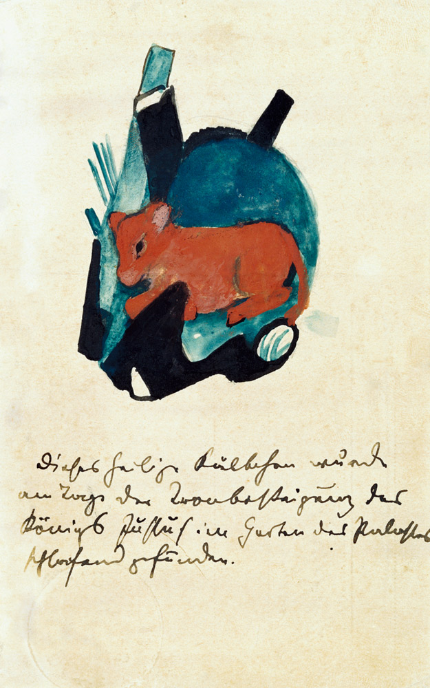 Il vitello santo (In cartolina a Else Lasker-Schüler) a Franz Marc