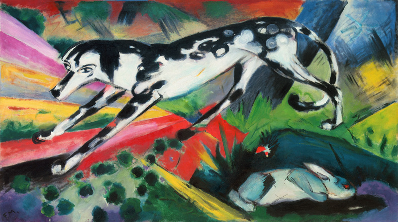 The fear of the rabbit a Franz Marc