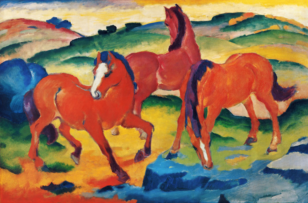 Cavalli rossi a Franz Marc