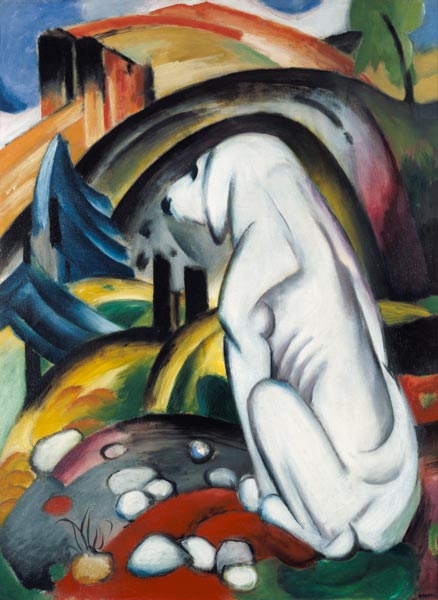 Il cane bianco a Franz Marc