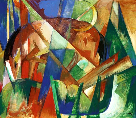 Mythical creature II. (horse) a Franz Marc