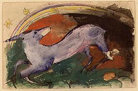 The flight of the violet gazelle a Franz Marc