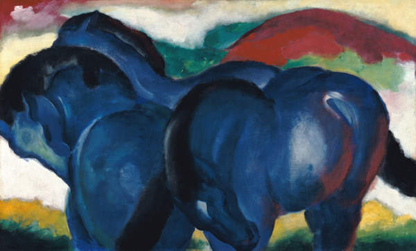 Small Blue Horses a Franz Marc