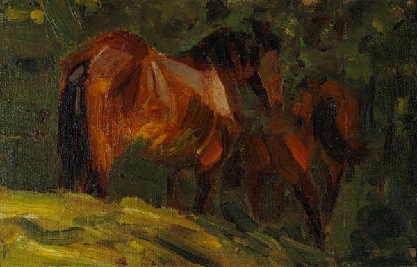 Little horse study I. a Franz Marc