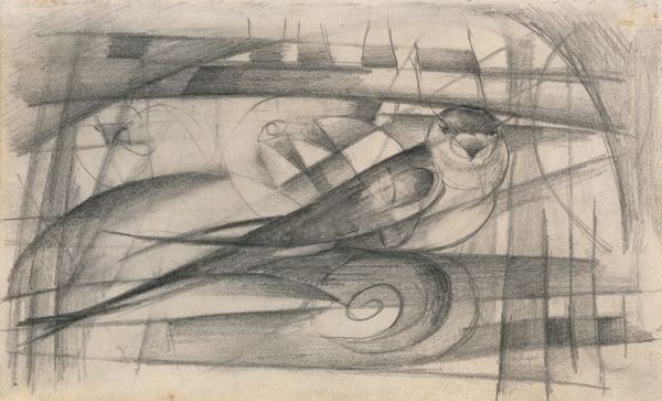 From the sketchbook of the front: Bird a Franz Marc