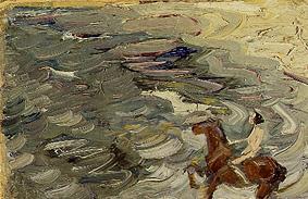 Rider by the sea a Franz Marc