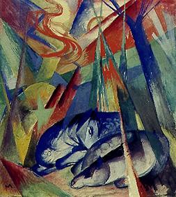 Sleeping animals a Franz Marc