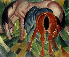Mare with foals a Franz Marc