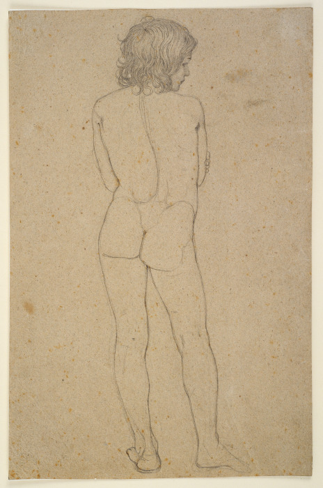 Nude of a boys back a Franz Pforr