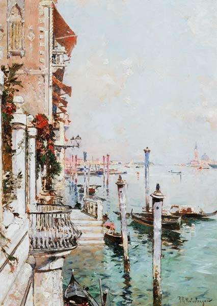 The Grand Canal, Venice a Franz Richard Unterberger