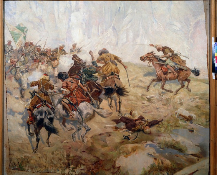 The siege of Akhoulgo a Franz Roubaud