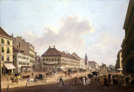 Vienna, the promenade a Franz Scheyerer