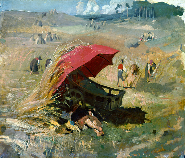 Der rote Schirm a Franz von Lenbach