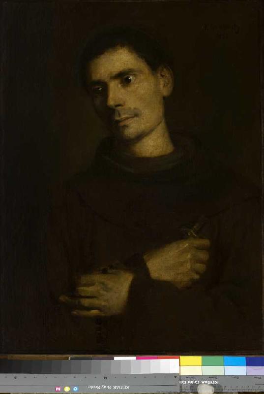 Bildnis eines Franziskanermönchs a Franz von Lenbach