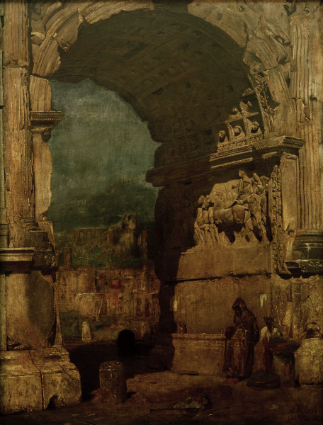 F.v.Lenbach, Der Titusbogen in Rom a Franz von Lenbach